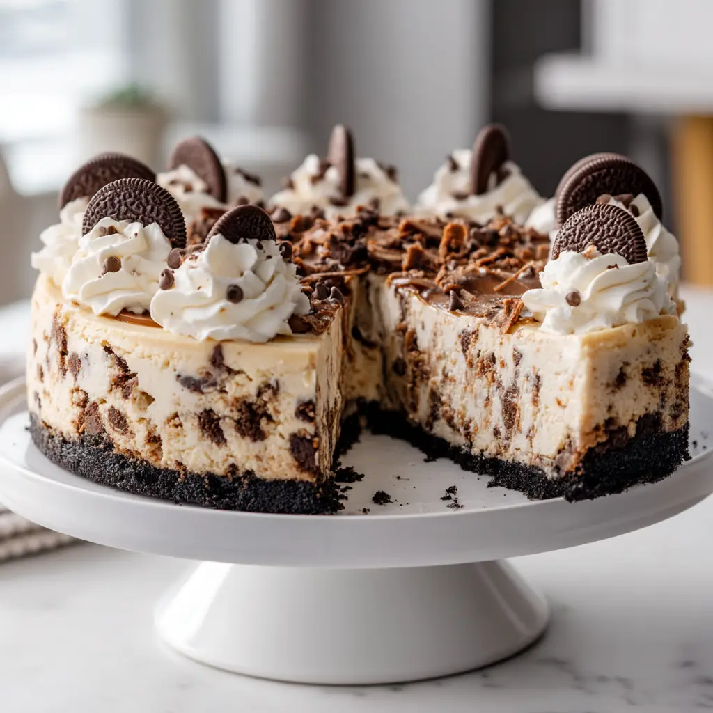 Cookie Dough Cheesecake with Edible Chocolate Chip Cookie Dough