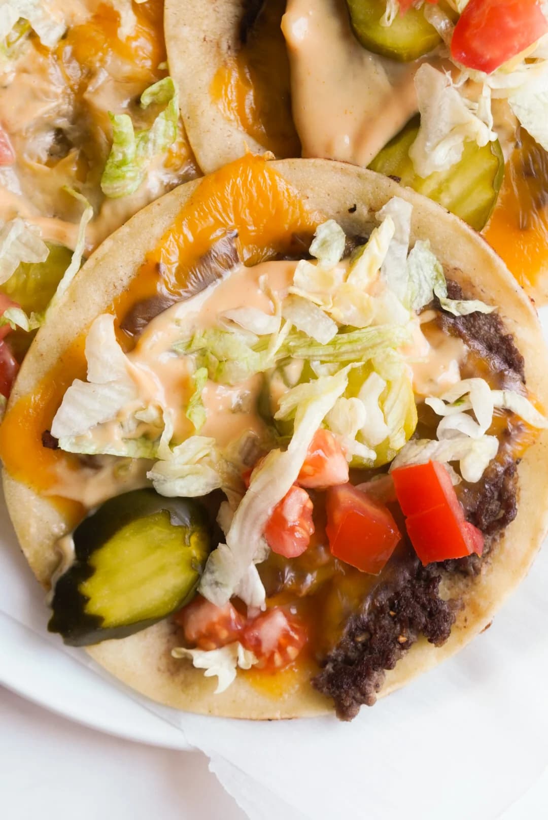 Big Mac Smash Burger Tacos with Special Sauce