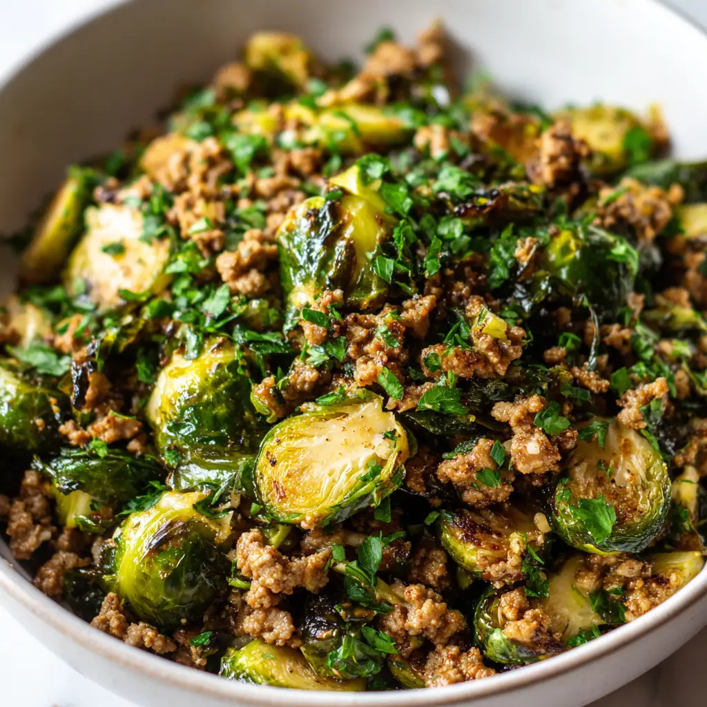 Ground Turkey and Brussels Sprouts: A 30-Minute Skillet Meal