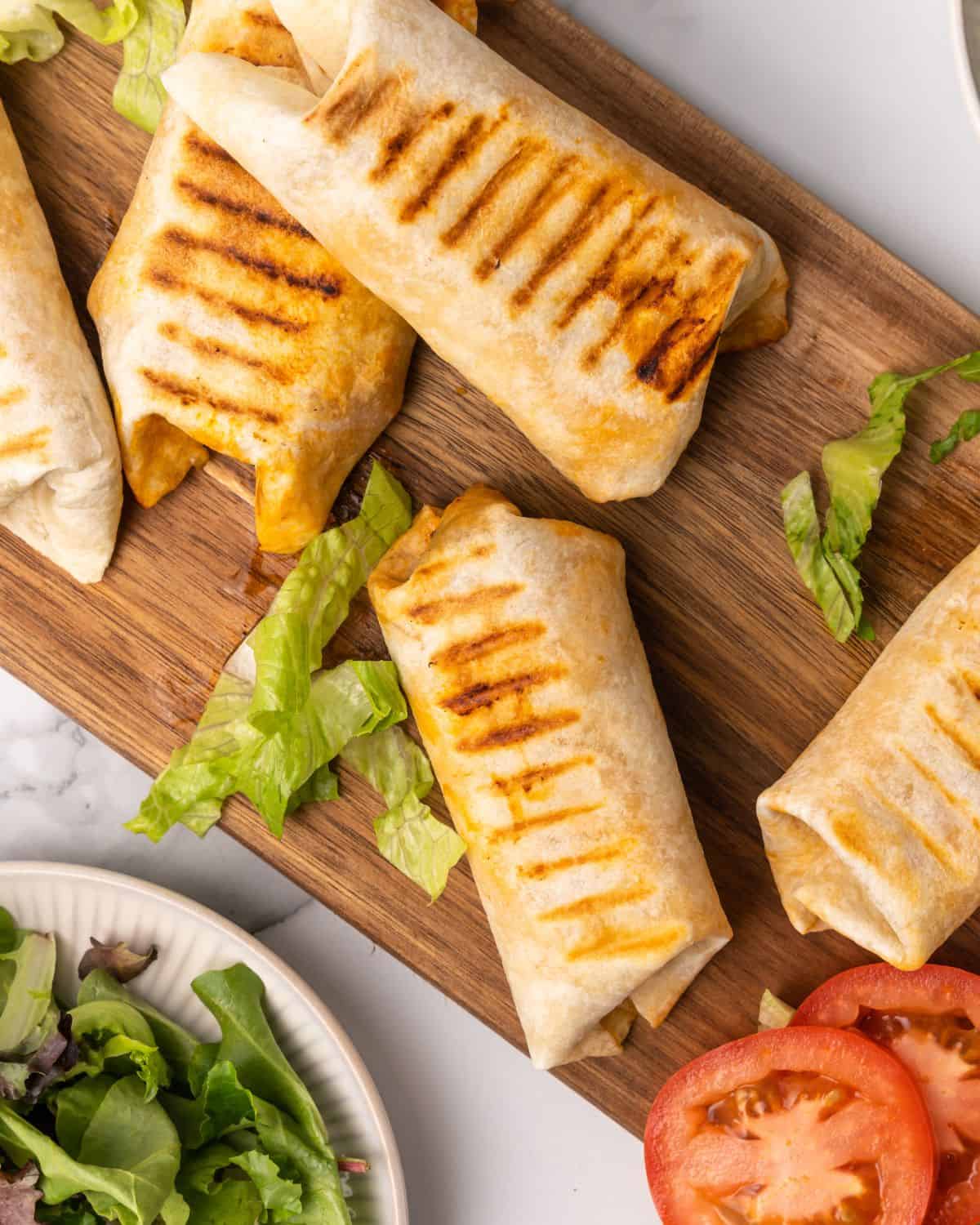 Cheeseburger Wrap with Seasoned Beef and American Cheese