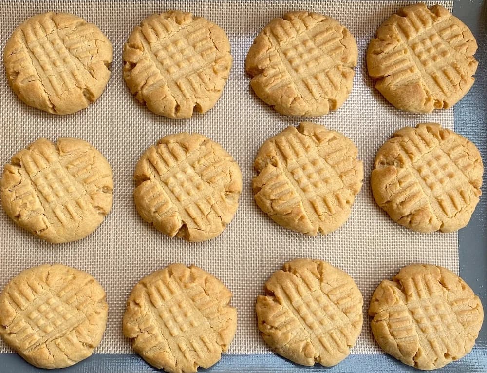 Cake Mix Peanut Butter Cookies With Crisp Edges and Chewy Centers