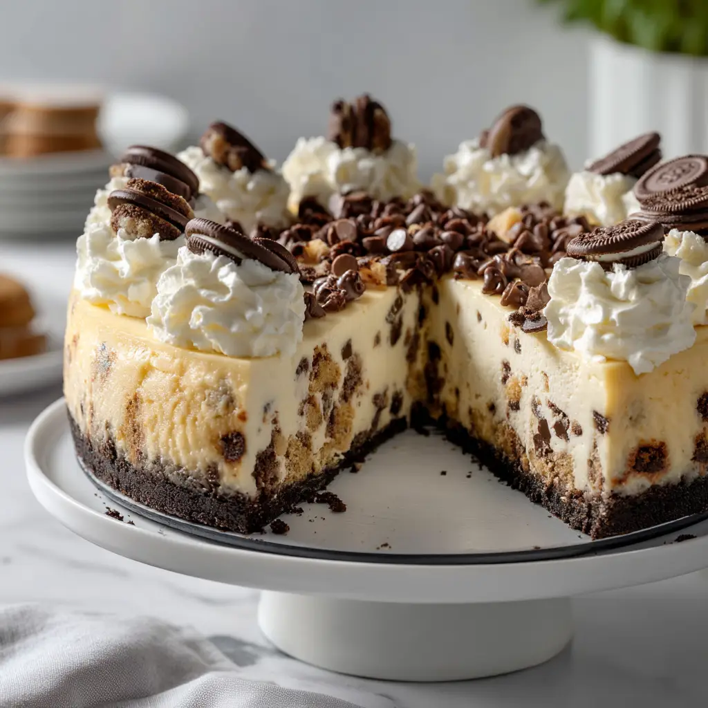 Cookie Dough Cheesecake with Edible Chocolate Chip Cookie Dough