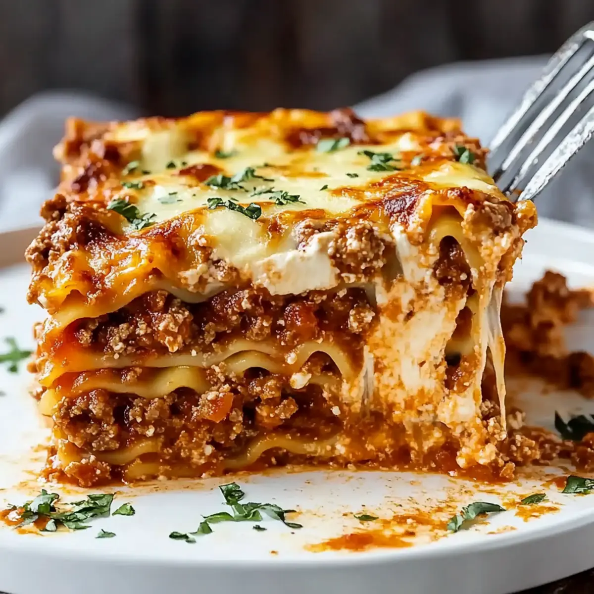 Easy Ricotta Meat Lasagna with Creamy Layers and Rich Meat Sauce